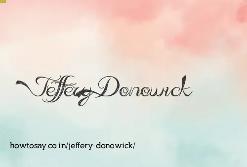 Jeffery Donowick