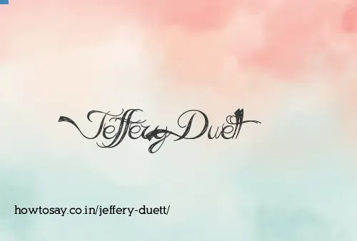 Jeffery Duett
