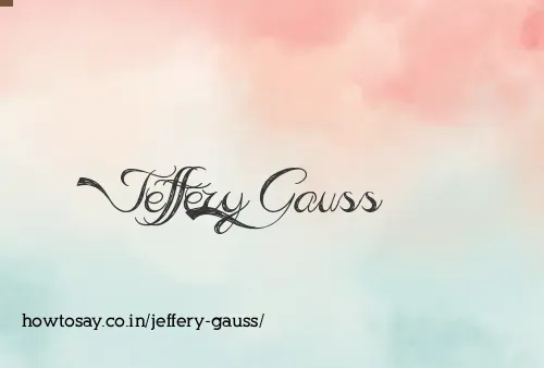 Jeffery Gauss