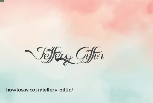 Jeffery Giffin