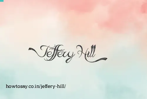 Jeffery Hill