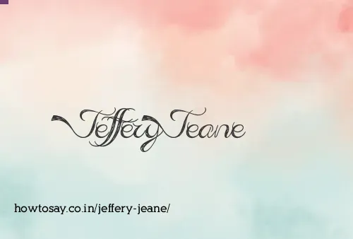 Jeffery Jeane
