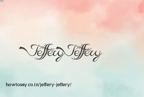 Jeffery Jeffery
