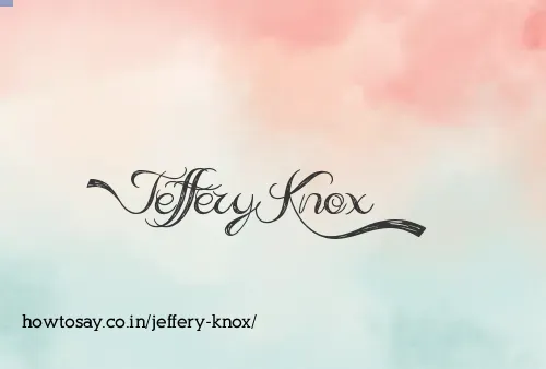Jeffery Knox