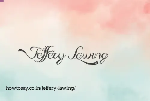 Jeffery Lawing