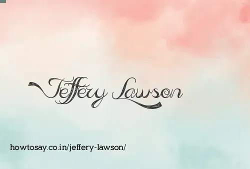 Jeffery Lawson