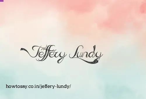 Jeffery Lundy