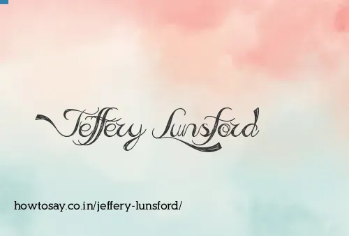 Jeffery Lunsford