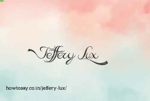 Jeffery Lux