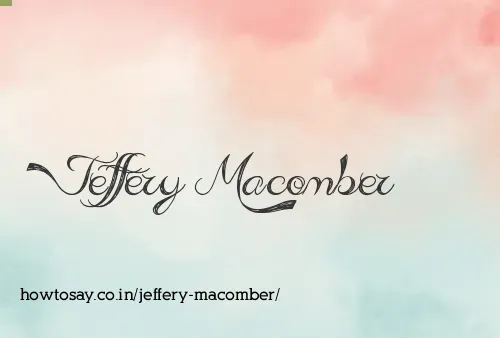 Jeffery Macomber