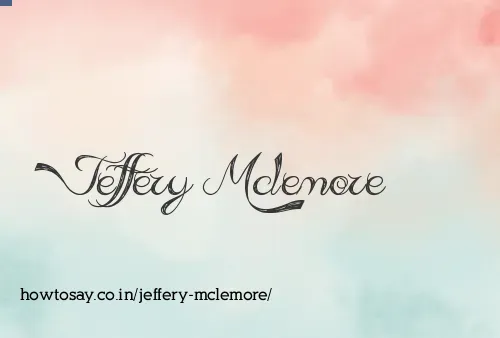 Jeffery Mclemore
