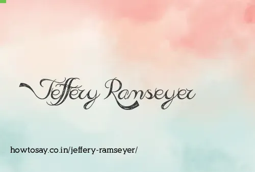 Jeffery Ramseyer
