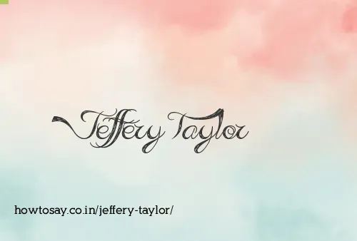 Jeffery Taylor