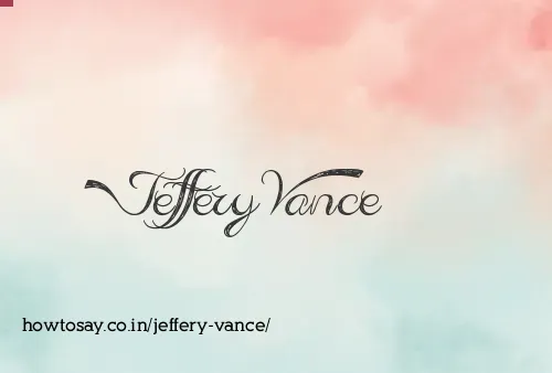 Jeffery Vance