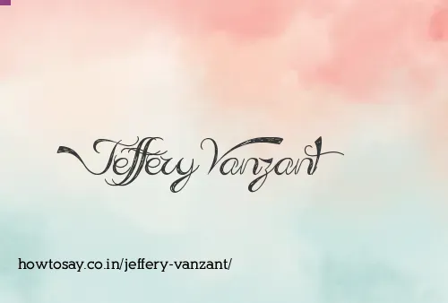Jeffery Vanzant