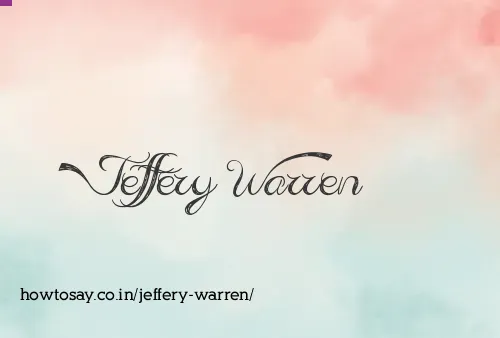 Jeffery Warren