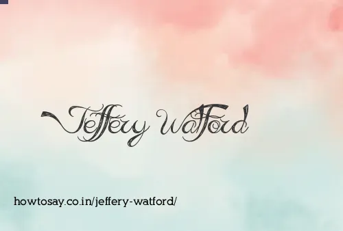 Jeffery Watford