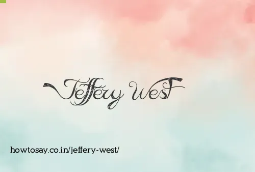Jeffery West