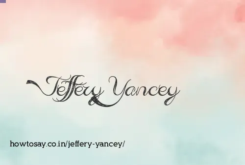 Jeffery Yancey