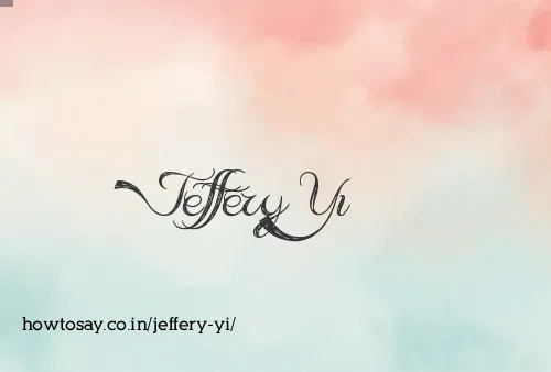 Jeffery Yi