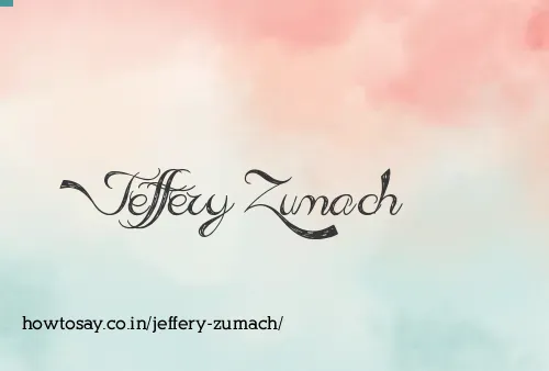 Jeffery Zumach