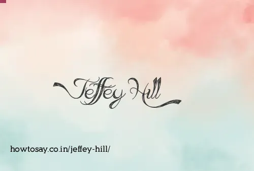 Jeffey Hill