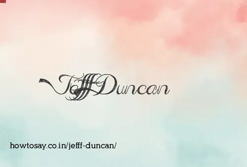 Jefff Duncan