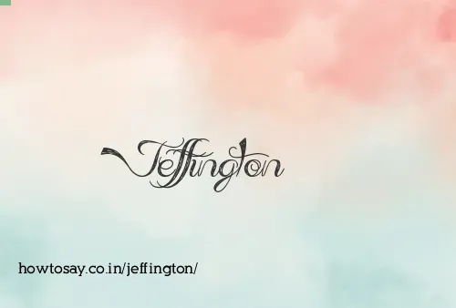 Jeffington