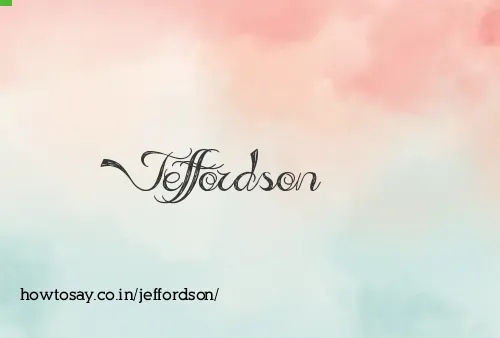 Jeffordson