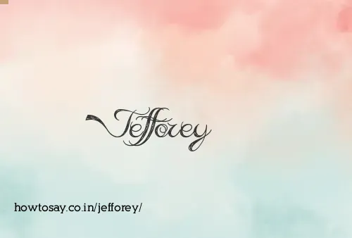 Jefforey