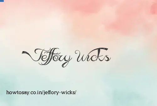 Jeffory Wicks