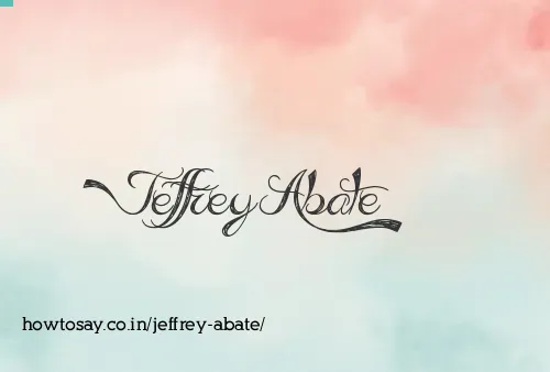 Jeffrey Abate