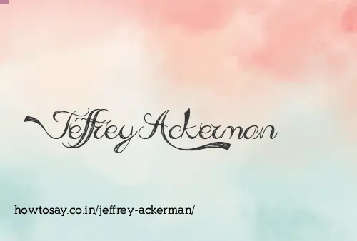 Jeffrey Ackerman