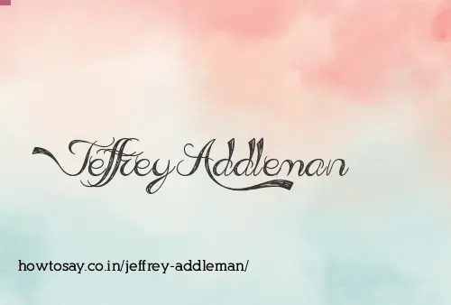 Jeffrey Addleman