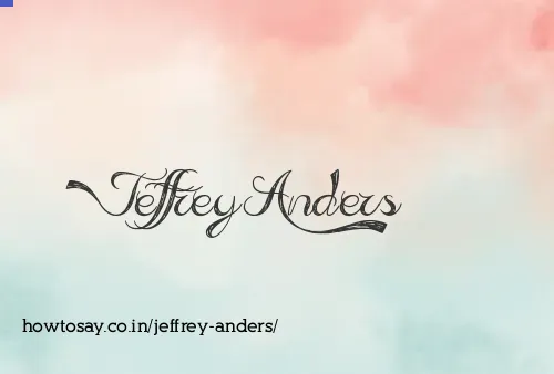 Jeffrey Anders