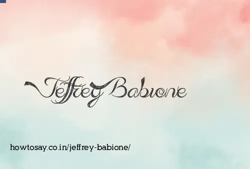 Jeffrey Babione