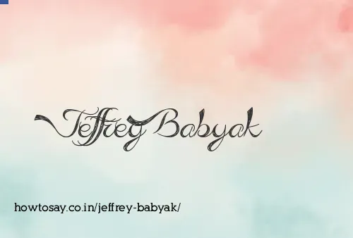 Jeffrey Babyak