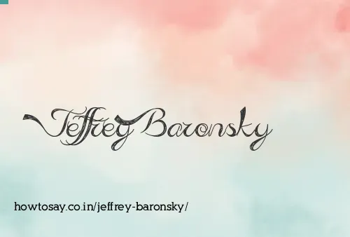 Jeffrey Baronsky
