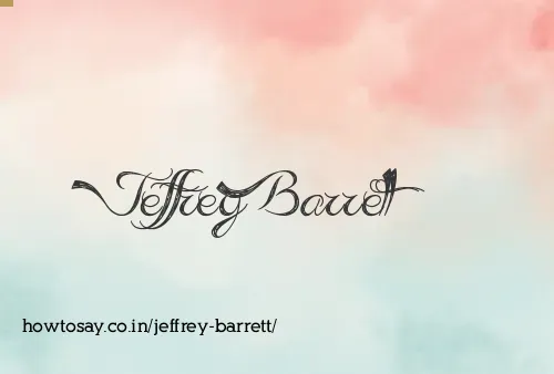 Jeffrey Barrett