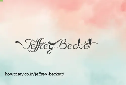Jeffrey Beckett
