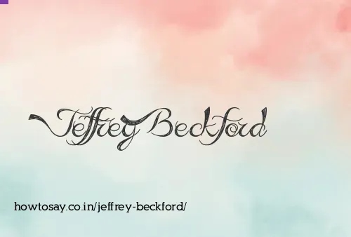 Jeffrey Beckford