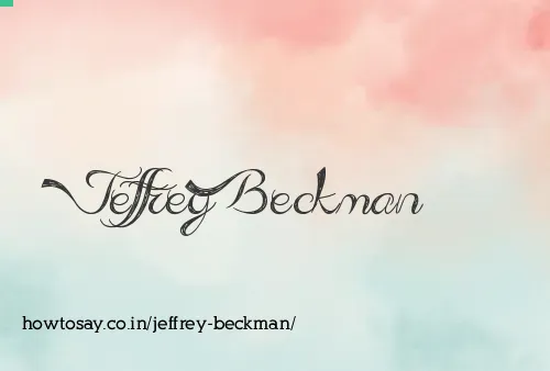 Jeffrey Beckman
