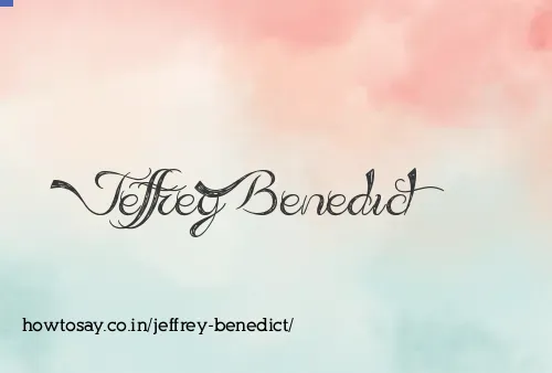 Jeffrey Benedict