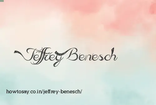 Jeffrey Benesch