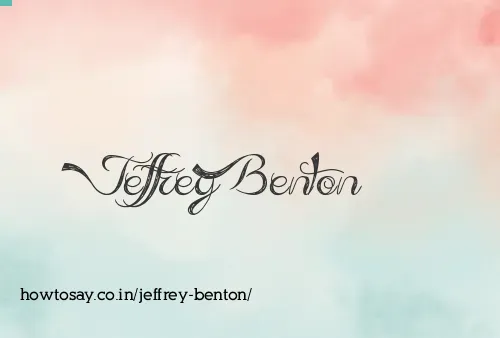 Jeffrey Benton