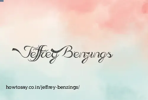 Jeffrey Benzings