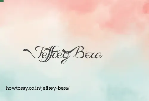 Jeffrey Bera
