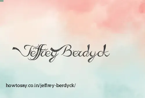 Jeffrey Berdyck