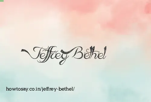 Jeffrey Bethel