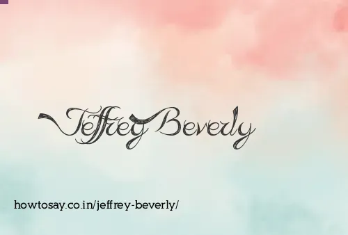 Jeffrey Beverly
